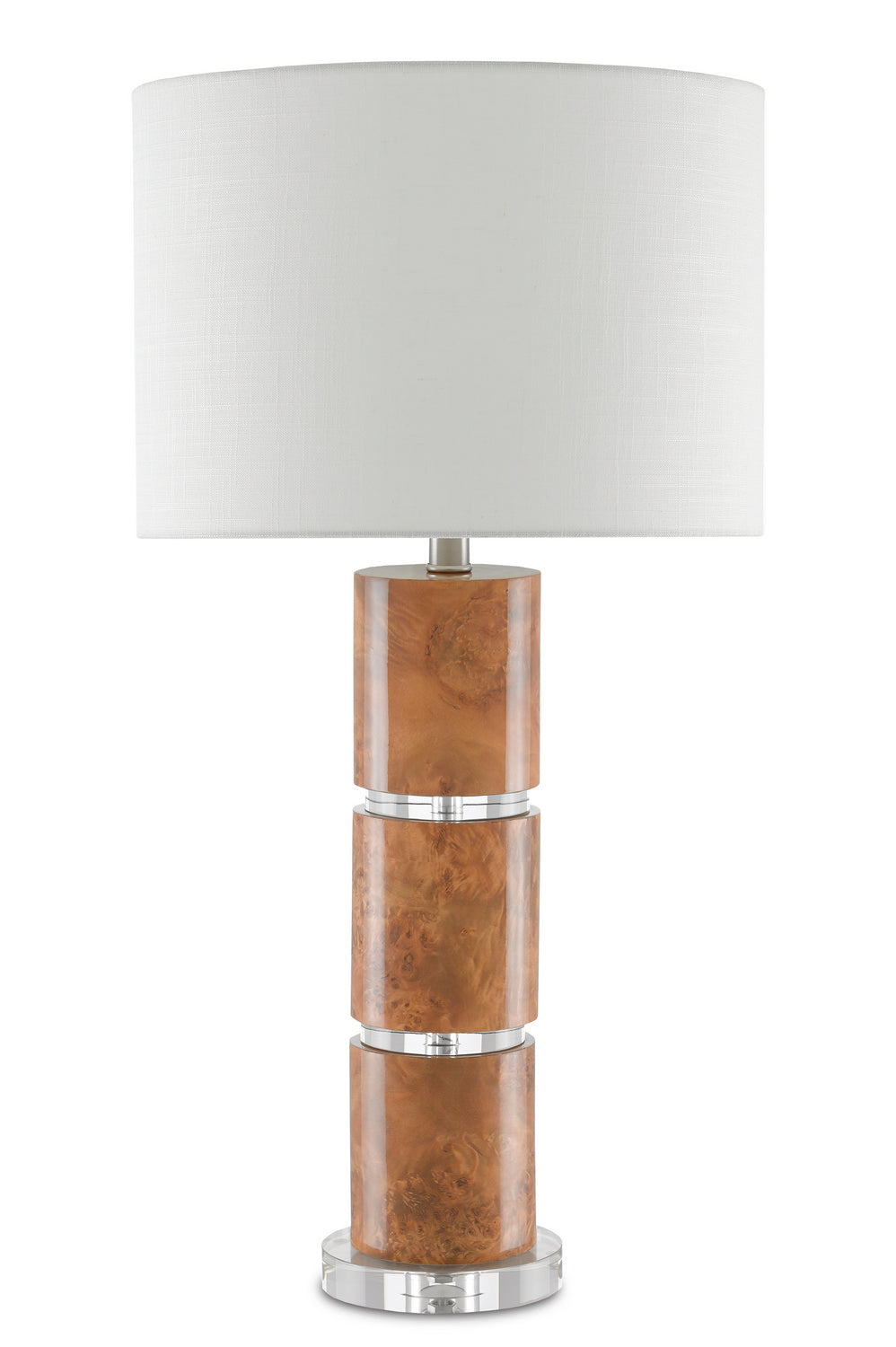 One Light Table Lamp from the Birdseye collection in Birdseye Maple Veneer finish