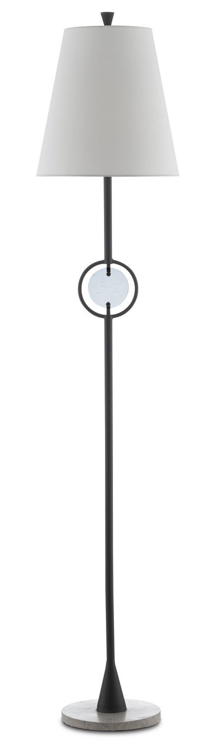 One Light Floor Lamp from the Privateer collection in Blacksmith/Polished Concrete finish