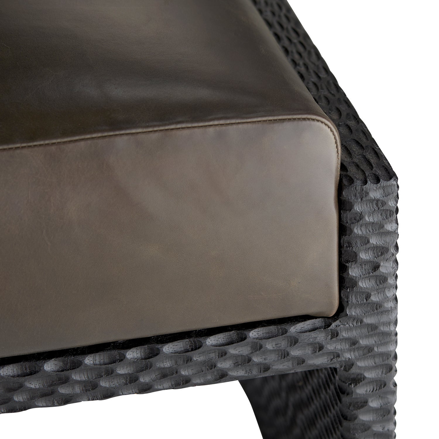 Ottoman from the Isaiah collection in Graphite finish