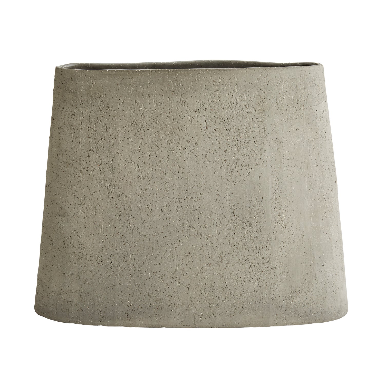 Vases, Set of 3 from the Hasta collection in Gray finish