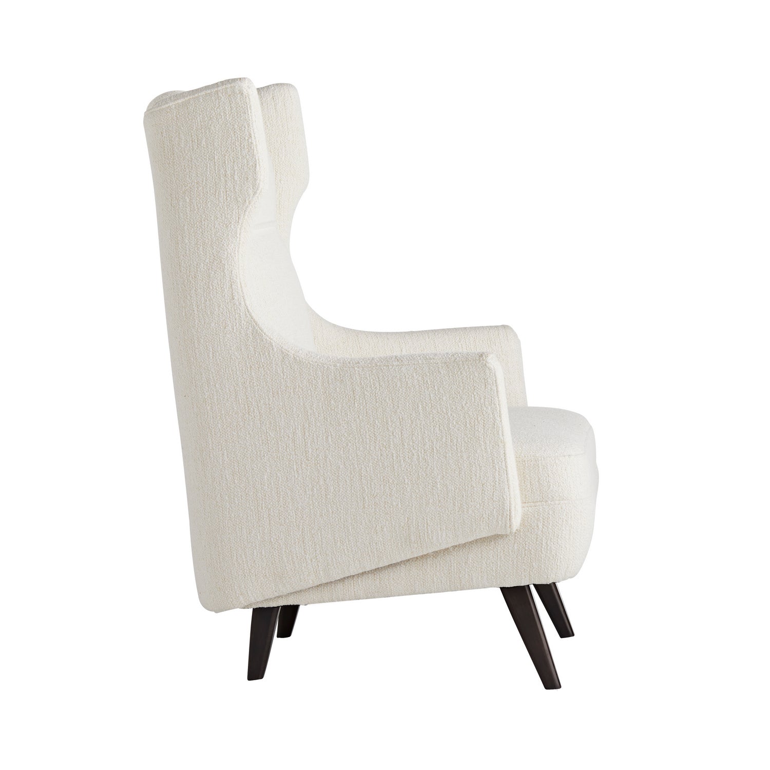 BUDELLI WING CHAIR CLOUD BOUCLE GREY ASH