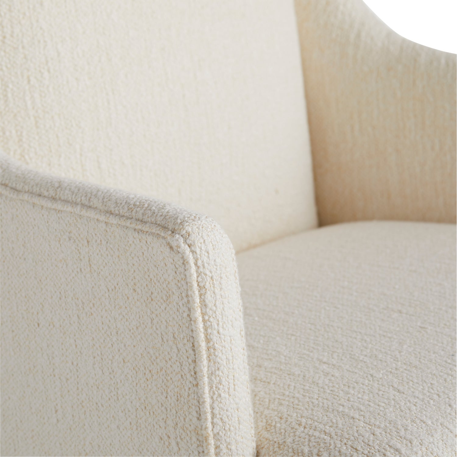 BUDELLI WING CHAIR CLOUD BOUCLE GREY ASH