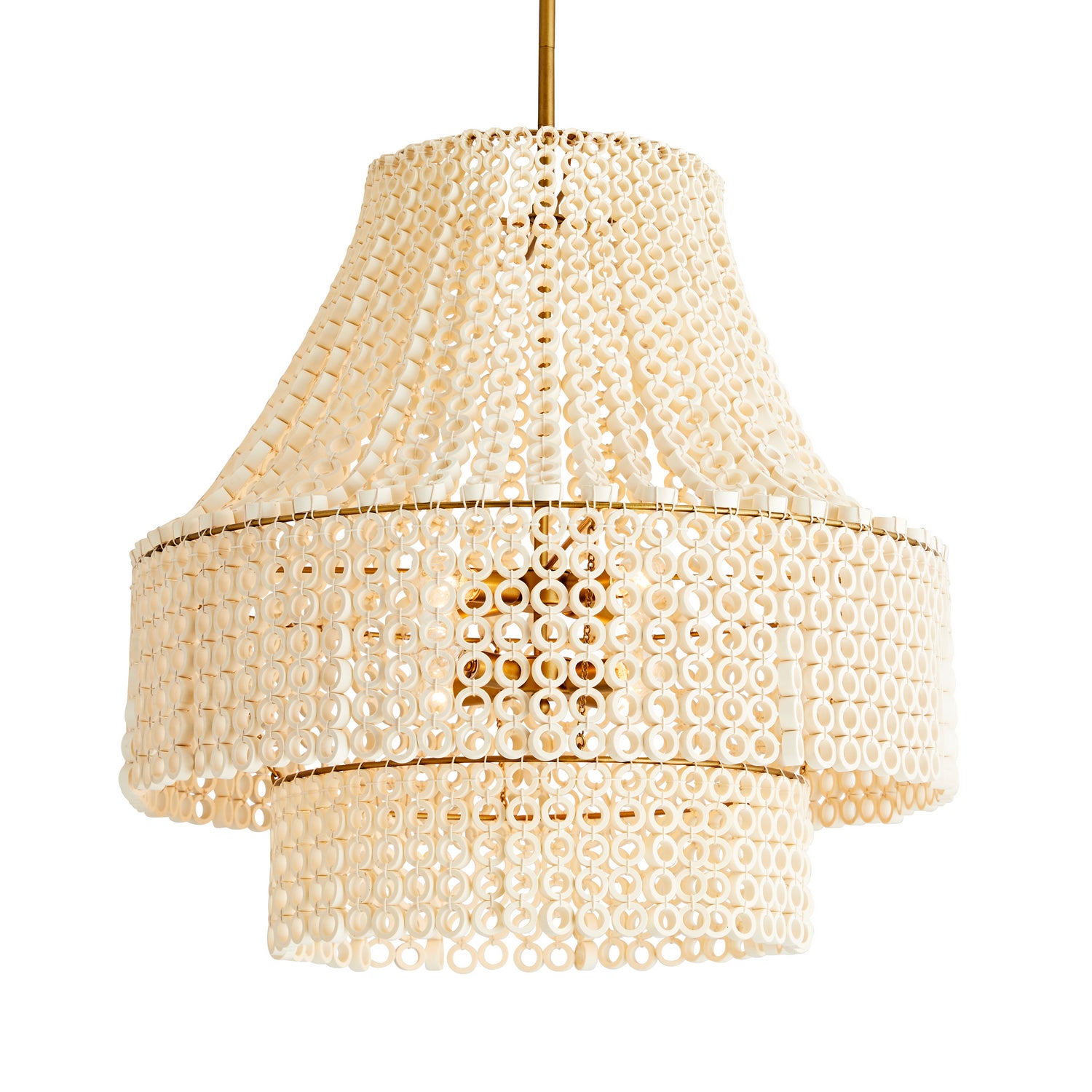Eight Light Chandelier from the Hannie collection in White finish