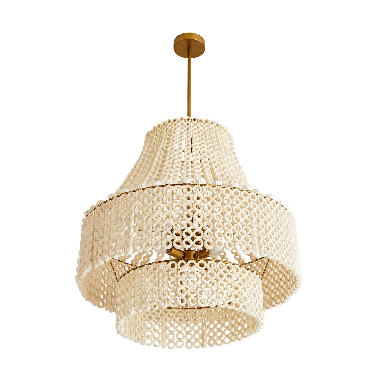 Eight Light Chandelier from the Hannie collection in White finish