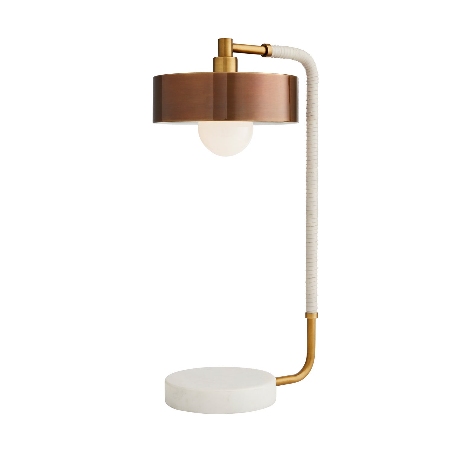 One Light Lamp from the Aaron collection in Heritage Brass finish