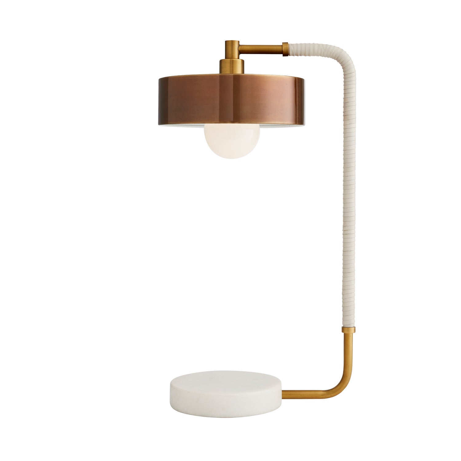 One Light Lamp from the Aaron collection in Heritage Brass finish