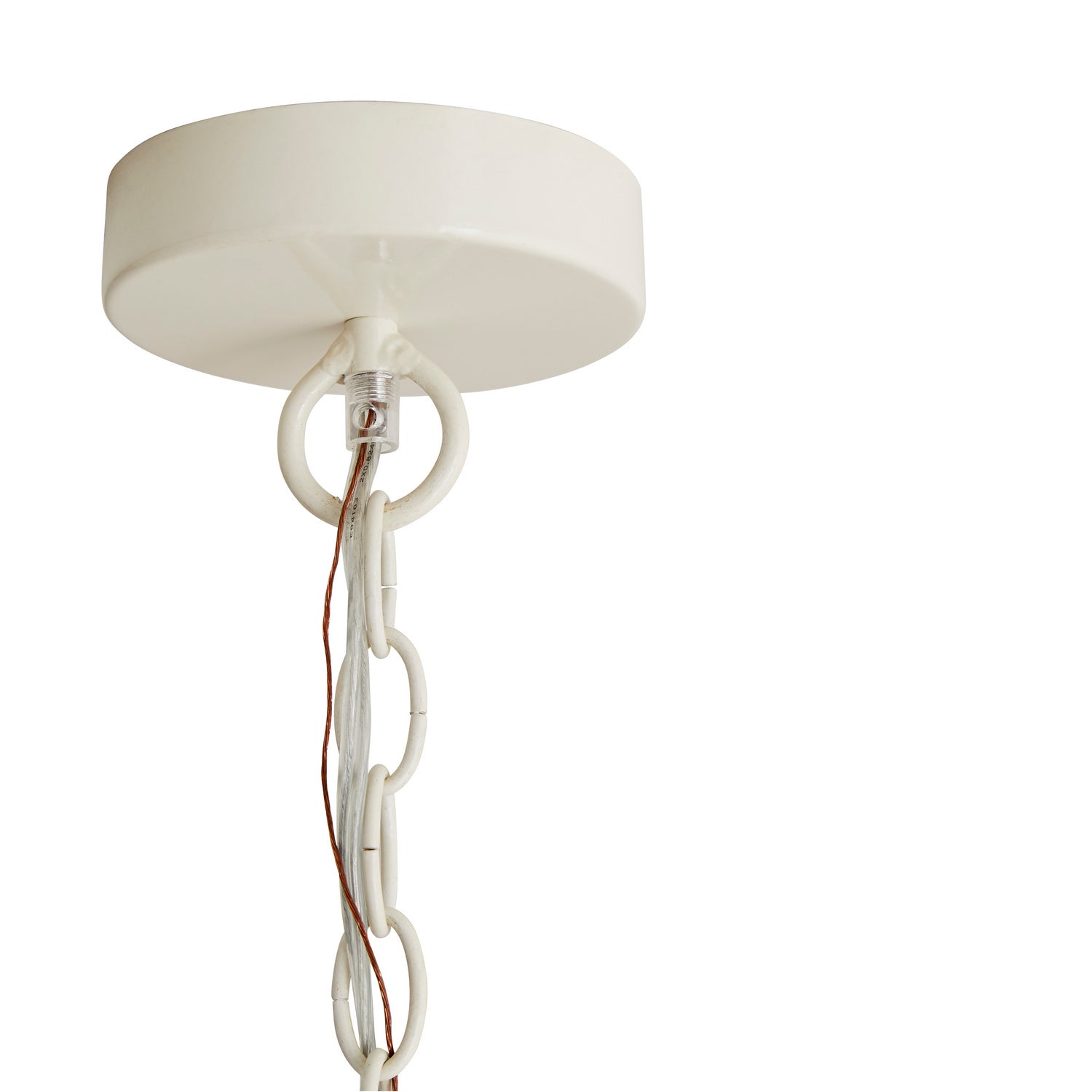 Six Light Chandelier from the Indi collection in White finish