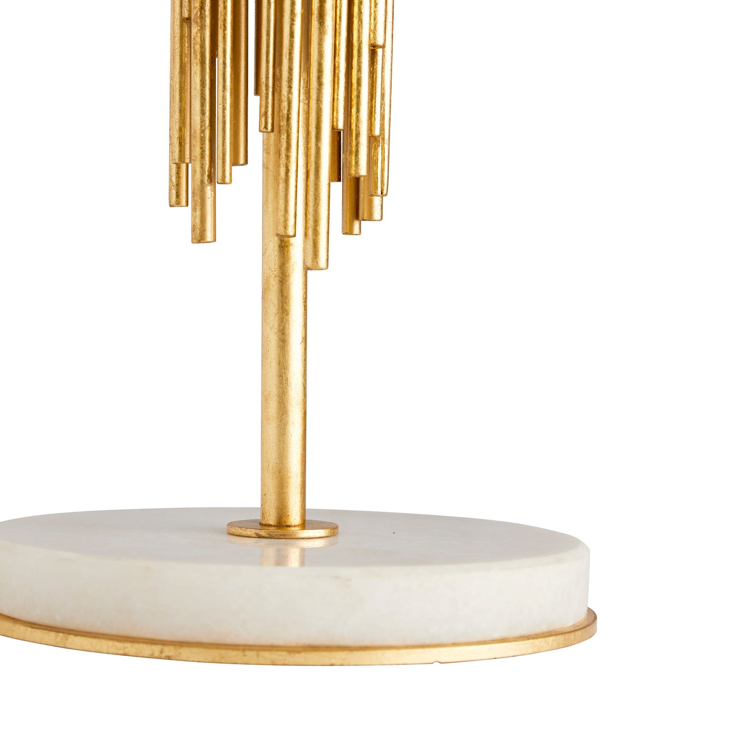 One Light Floor Lamp from the Prescott collection in Gold Leaf finish