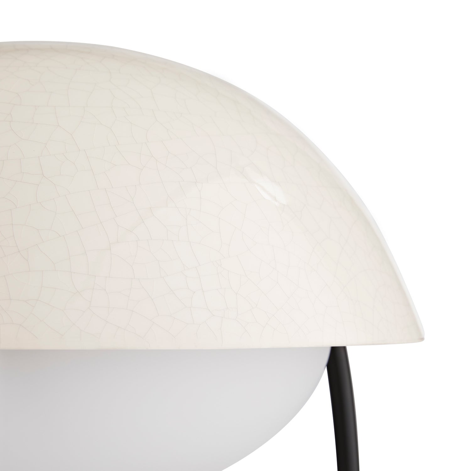 One Light Lamp from the Glaze collection in Ivory Stained Crackle finish