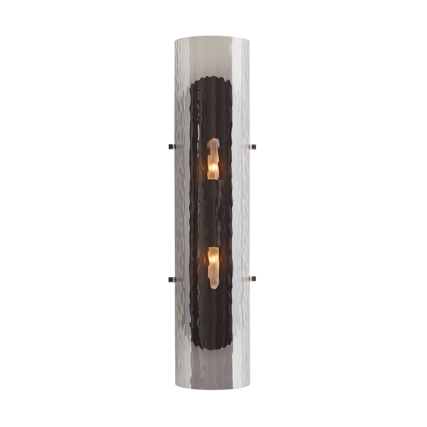 Two Light Wall Sconce from the Bend collection in Smoke finish