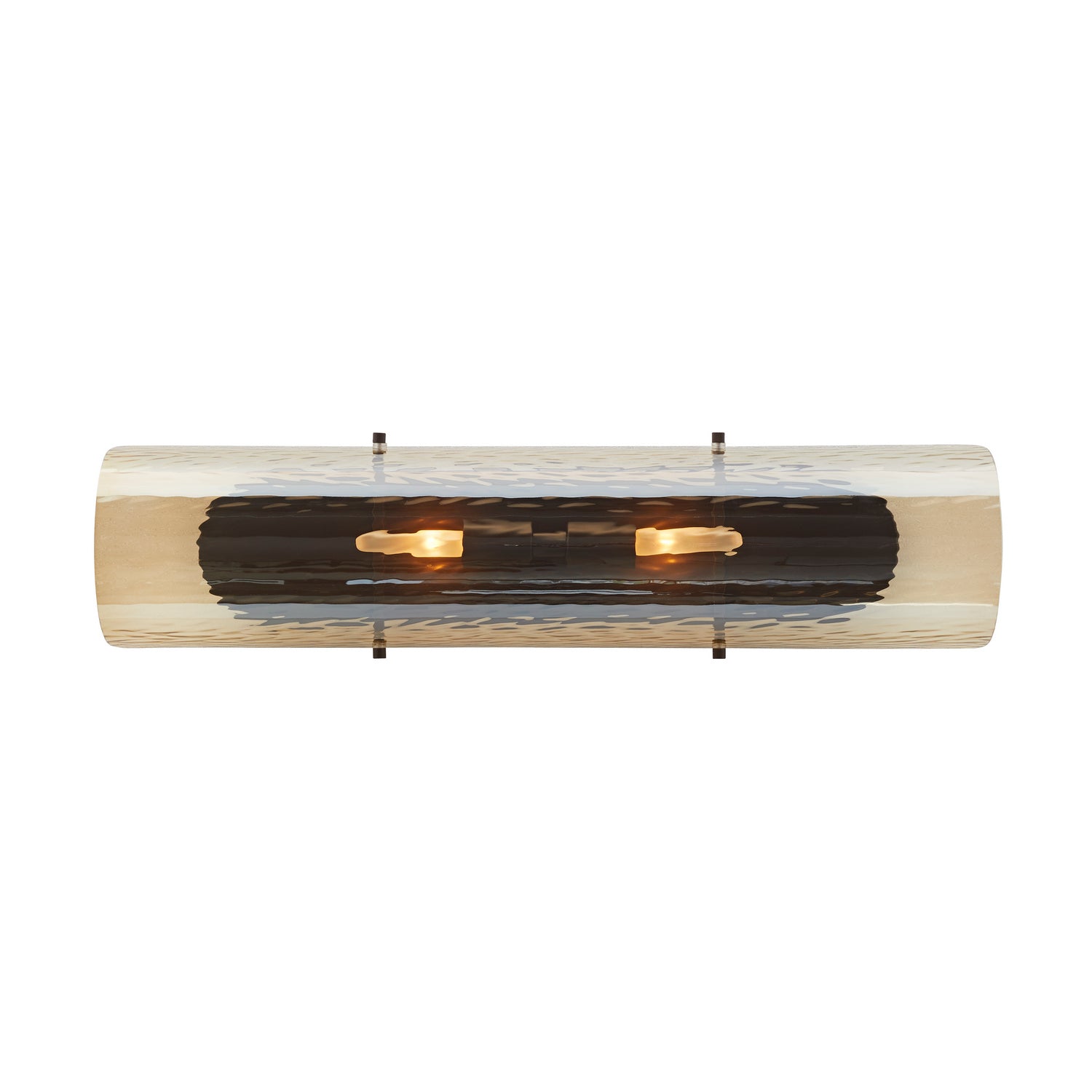 Two Light Wall Sconce from the Bend collection in Amber finish