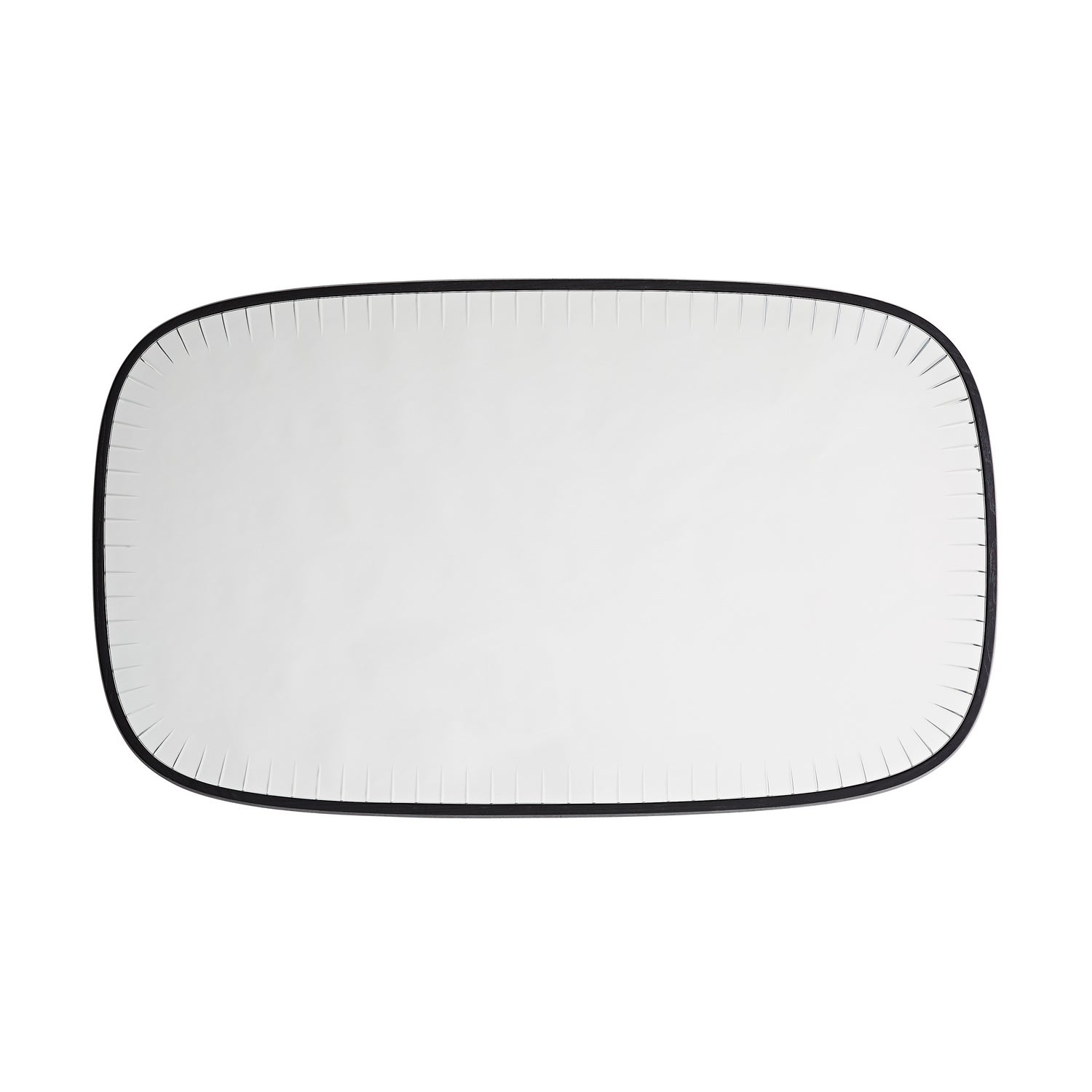 Mirror from the Cut collection in Black finish