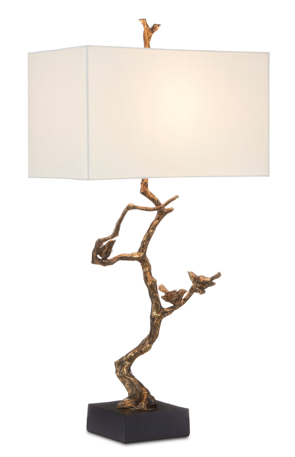 One Light Table Lamp from the Shadows collection in Antique Brass/Black finish