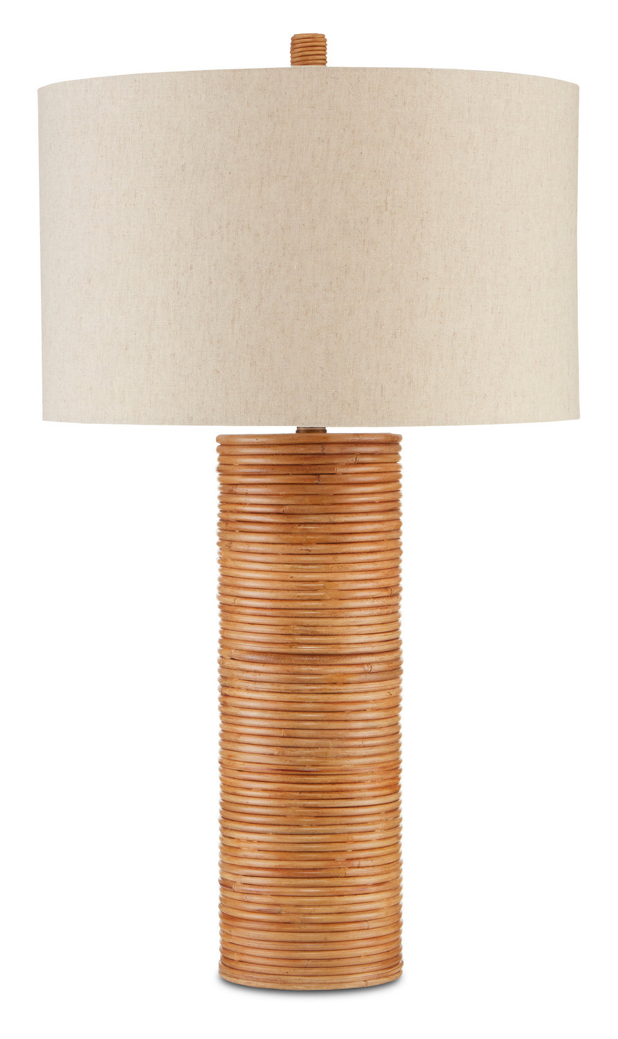 One Light Table Lamp from the Salome collection in Brass/Natural Rattan finish