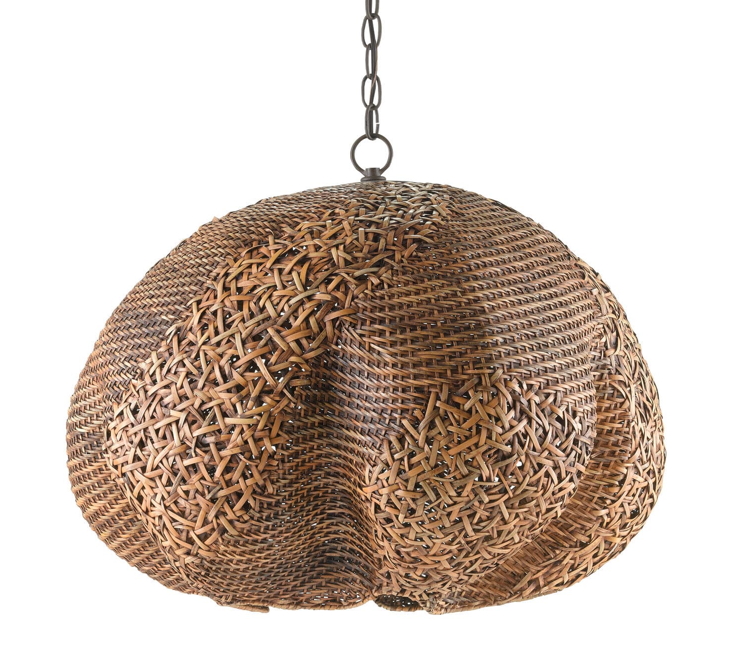 One Light Pendant from the Spiritus collection in Carafe Brown/Natural finish