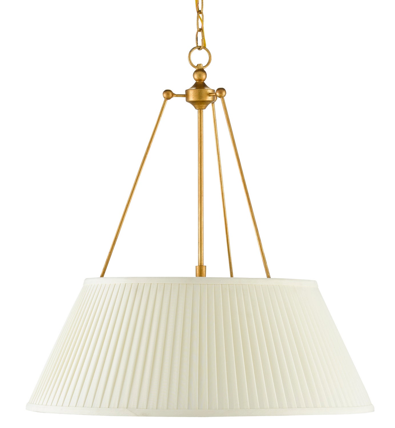 LED Pendant from the Lytham collection in Antique Gold Leaf/White finish