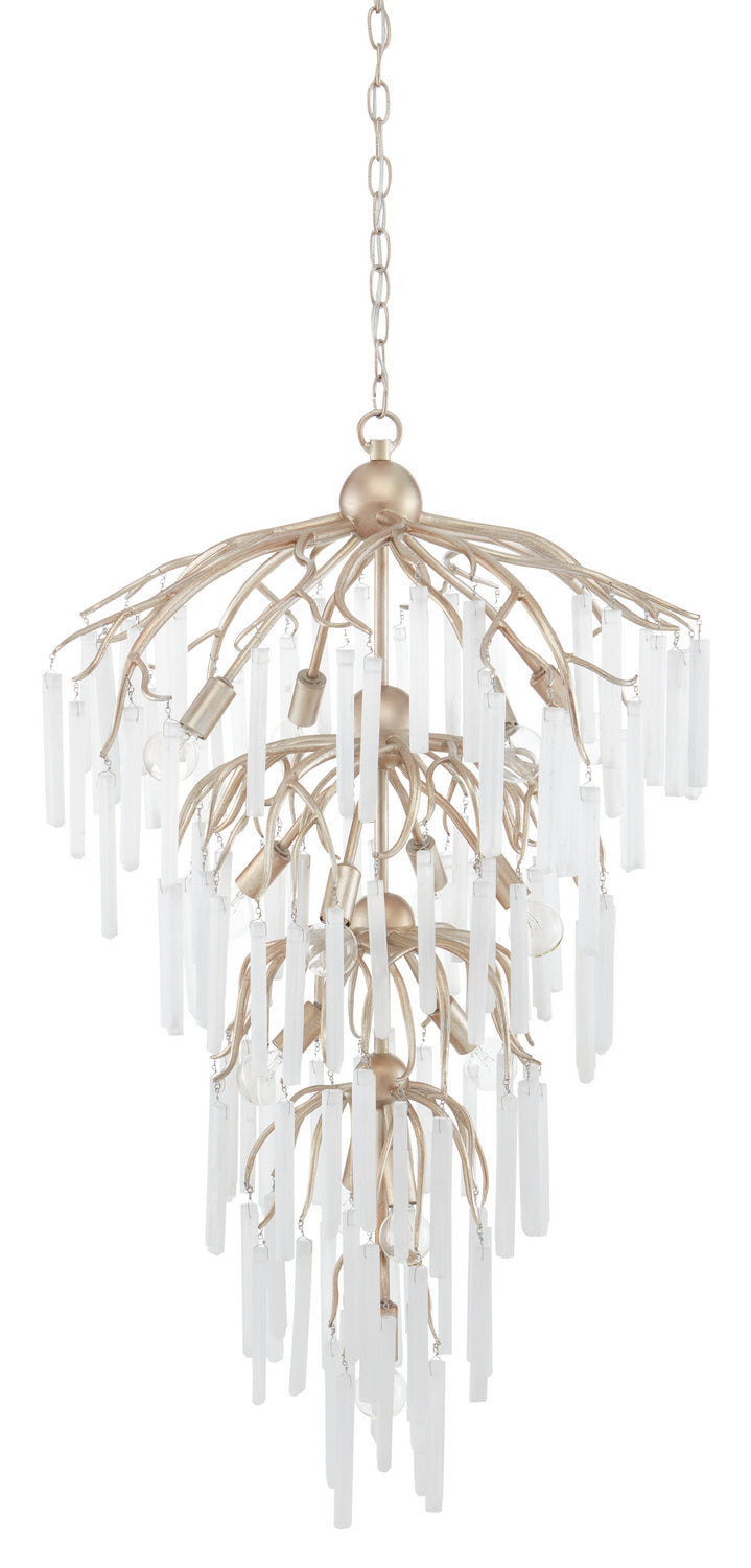 13 Light Chandelier from the Quatervois collection in Champagne/Natural finish
