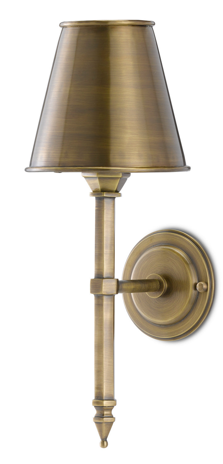 One Light Wall Sconce from the Bunny Williams collection in Light Moroccan Antique Brass finish