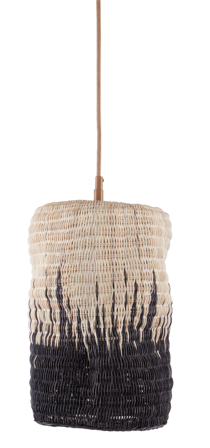 One Light Pendant from the Comme Des Paniers collection in Khaki/Black finish