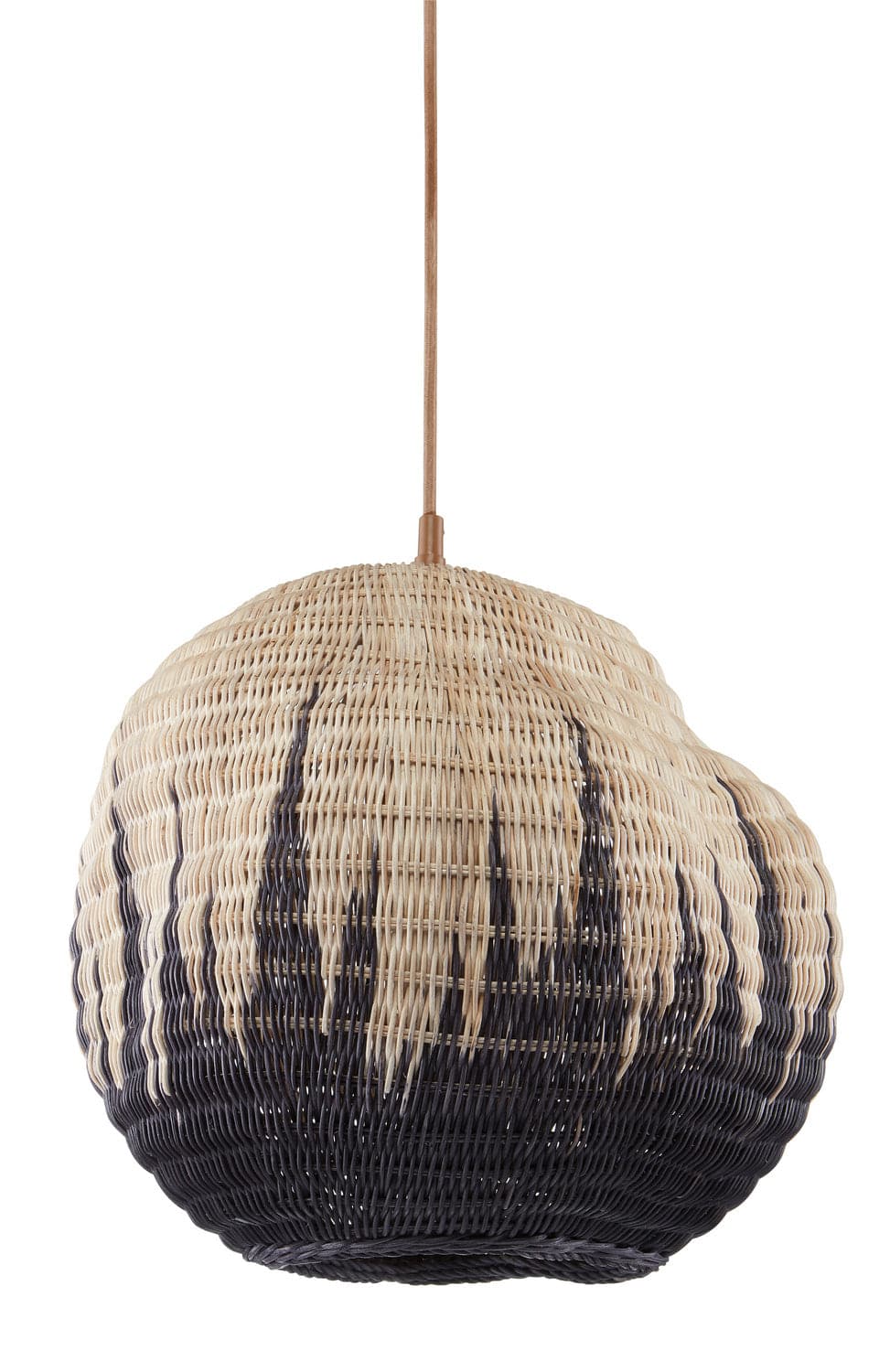 One Light Pendant from the Comme Des Paniers collection in Khaki/Black finish