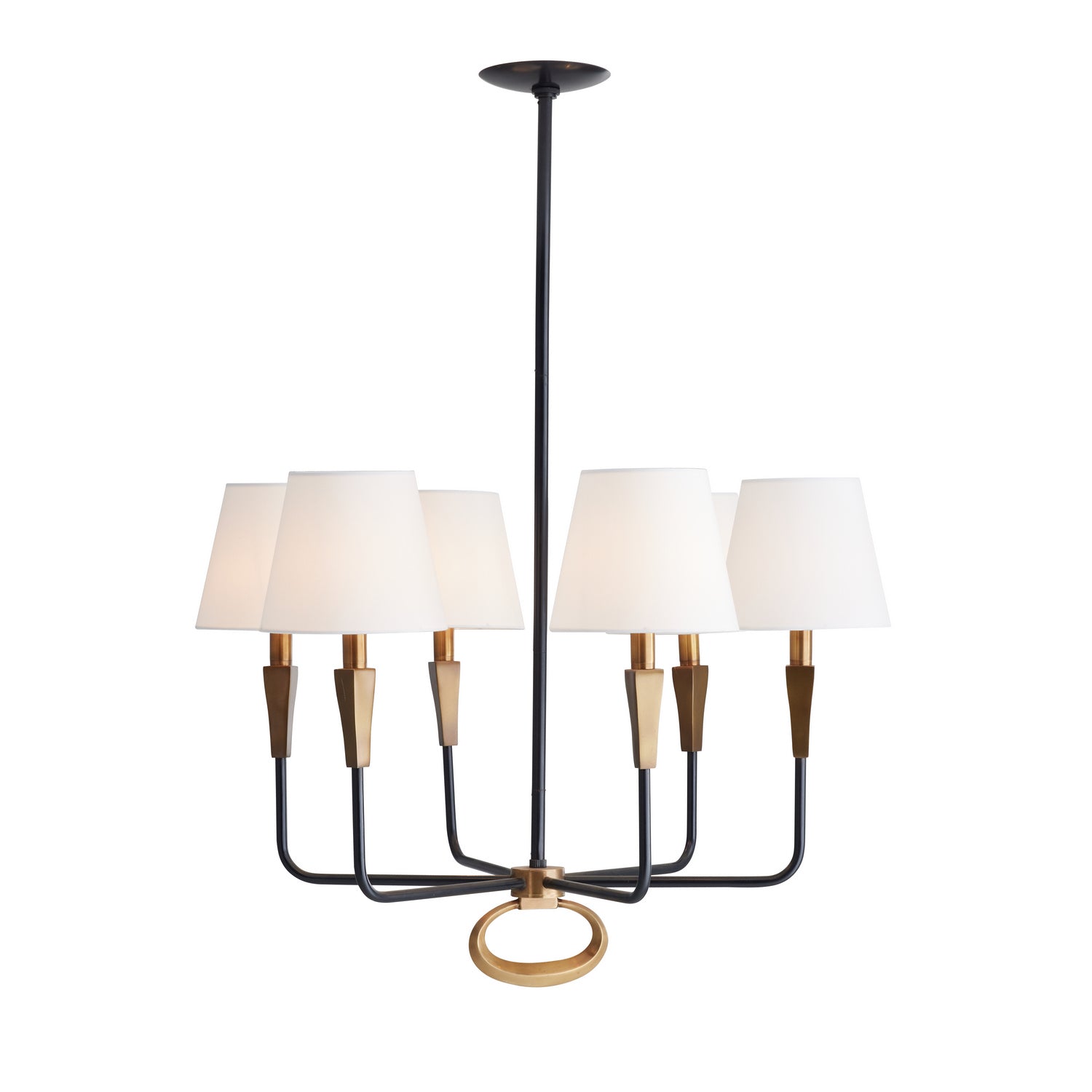 Six Light Chandelier from the Jeremiah collection in English Bronze finish