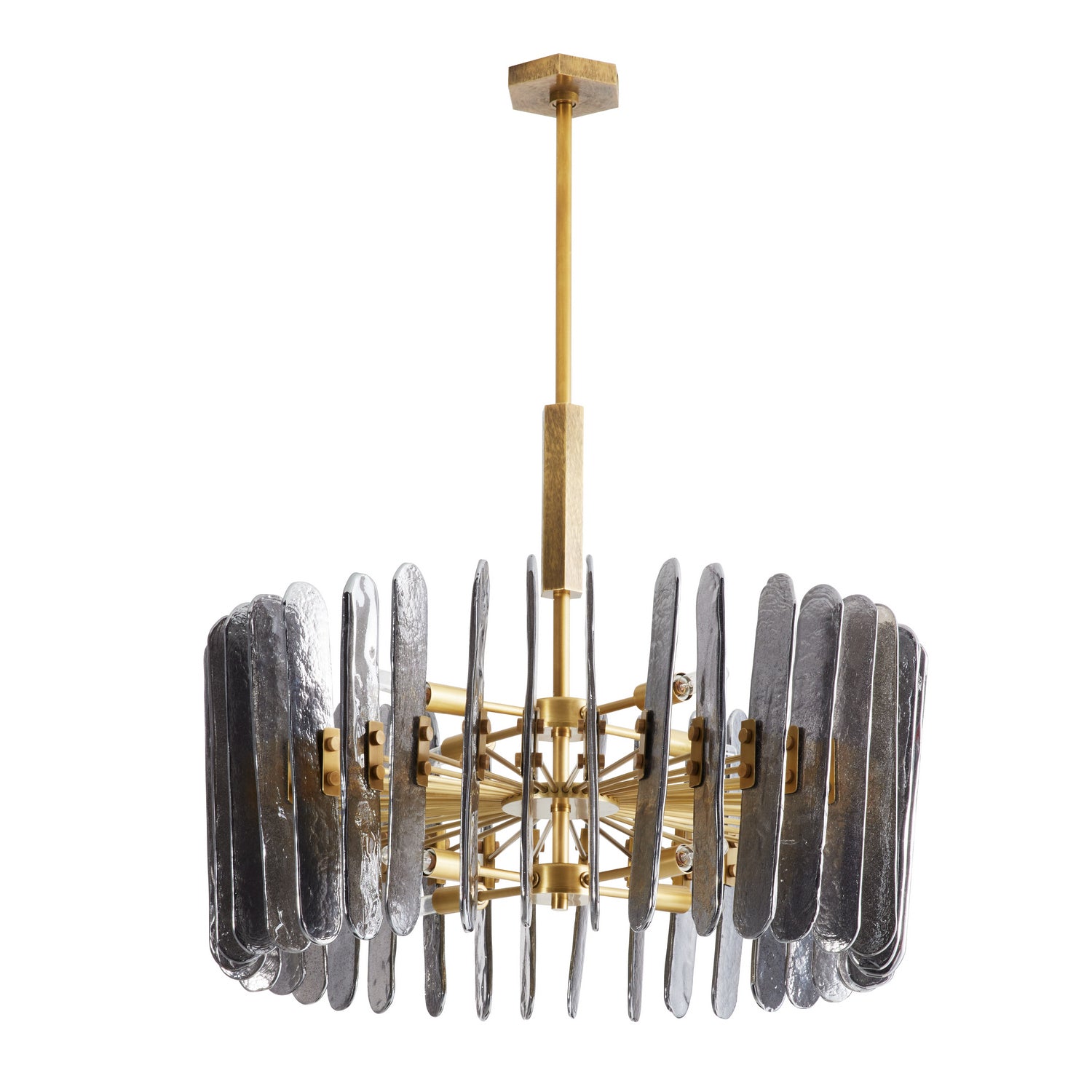 Eight Light Chandelier from the Klaus collection in Smoke finish