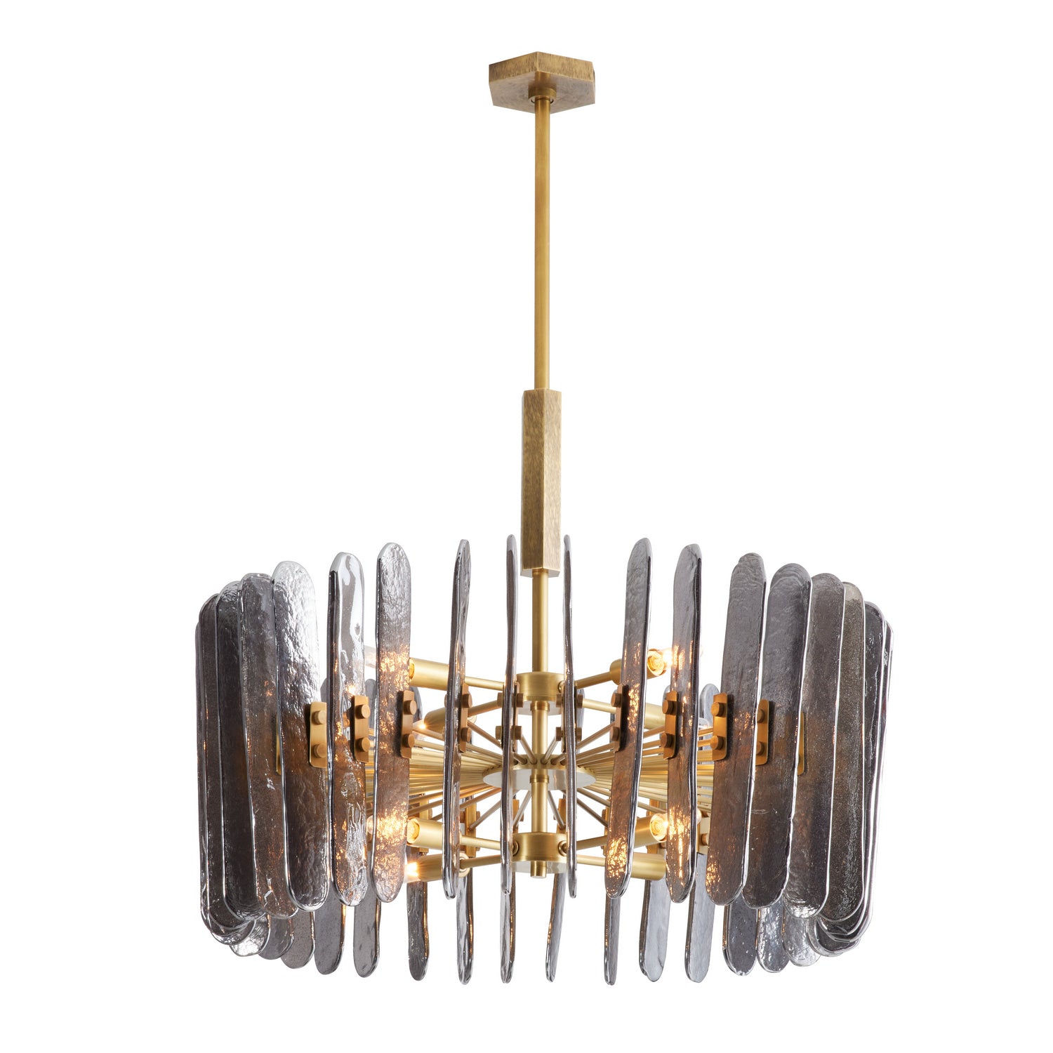 Eight Light Chandelier from the Klaus collection in Smoke finish