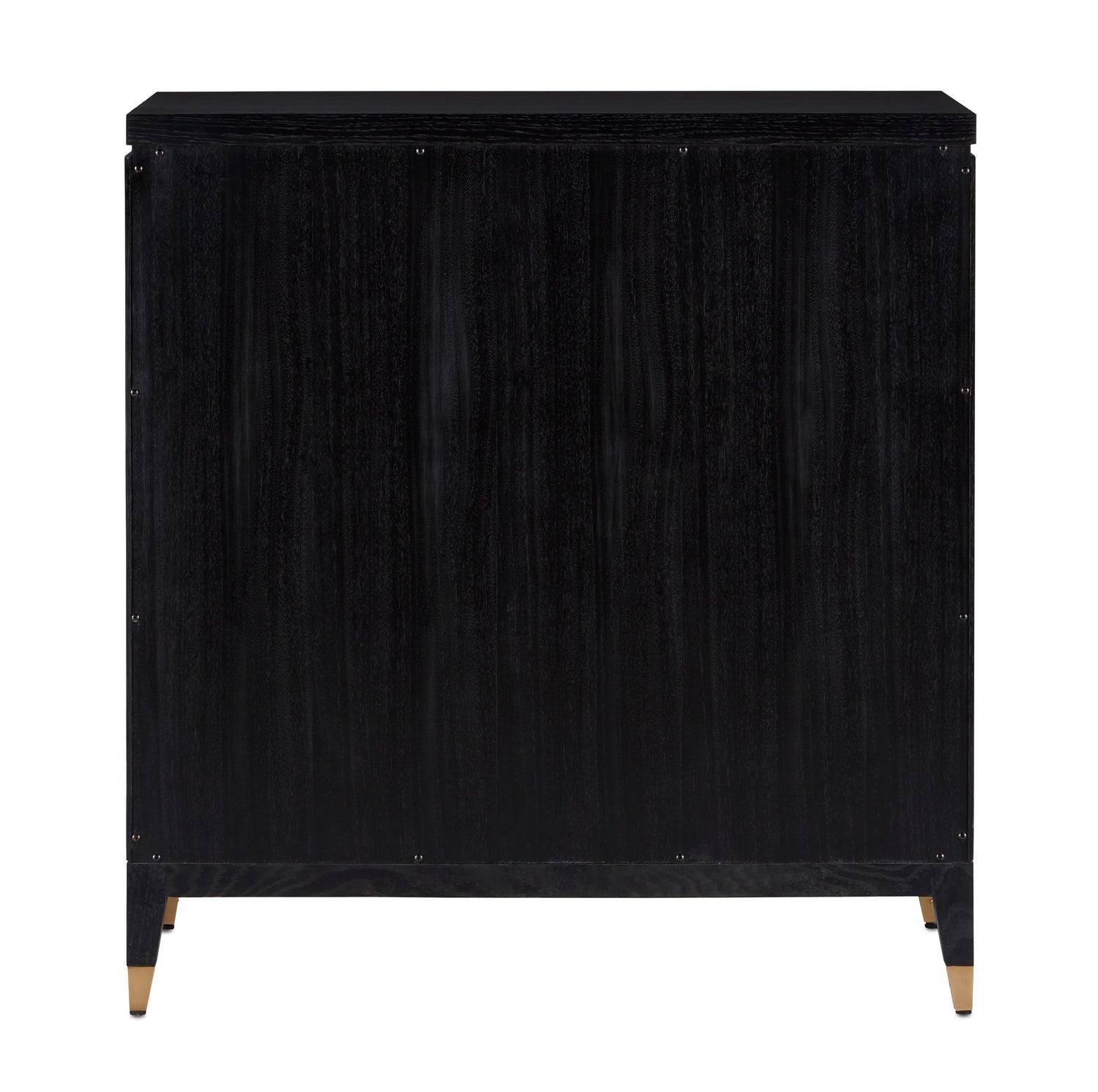 Bar Cabinet from the Sergio collection in Chestnut Burl/Black/Ash/Brass finish