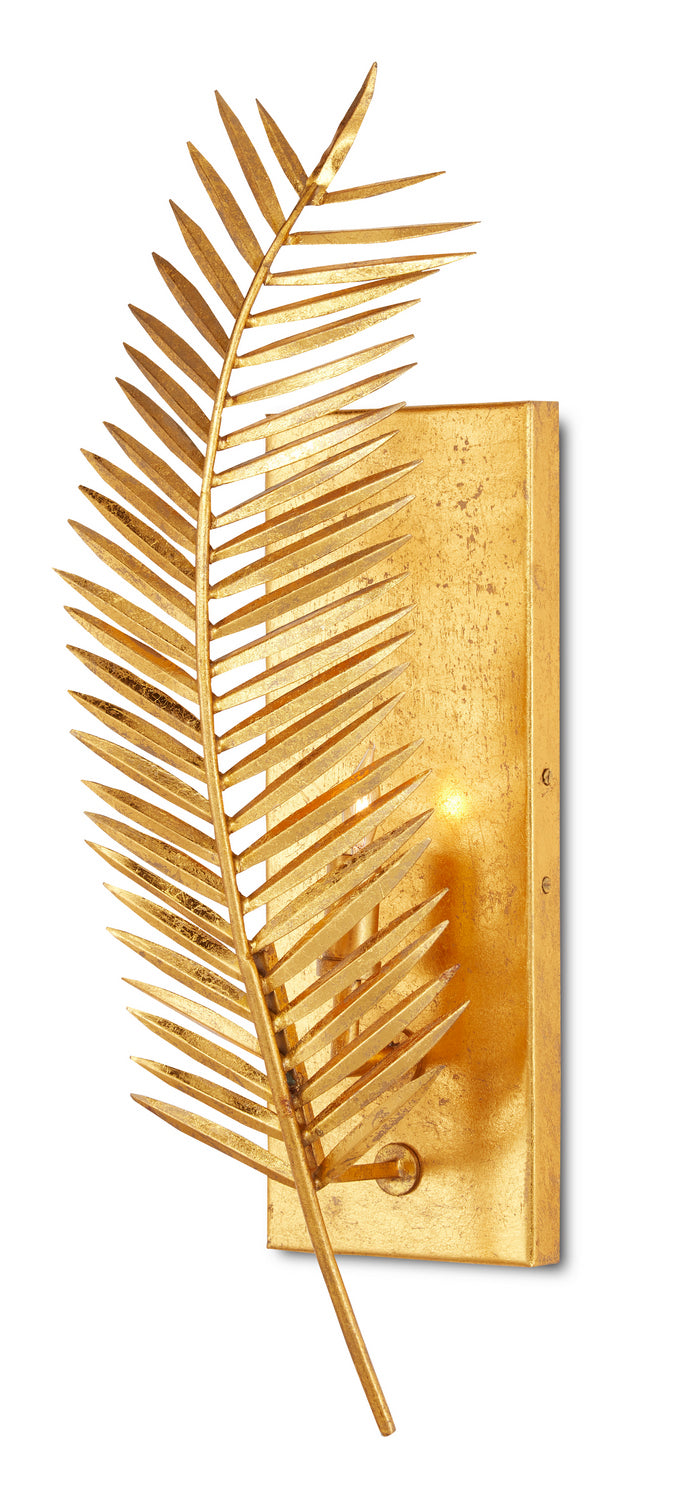 One Light Wall Sconce from the Janaki collection in Gold Leaf finish