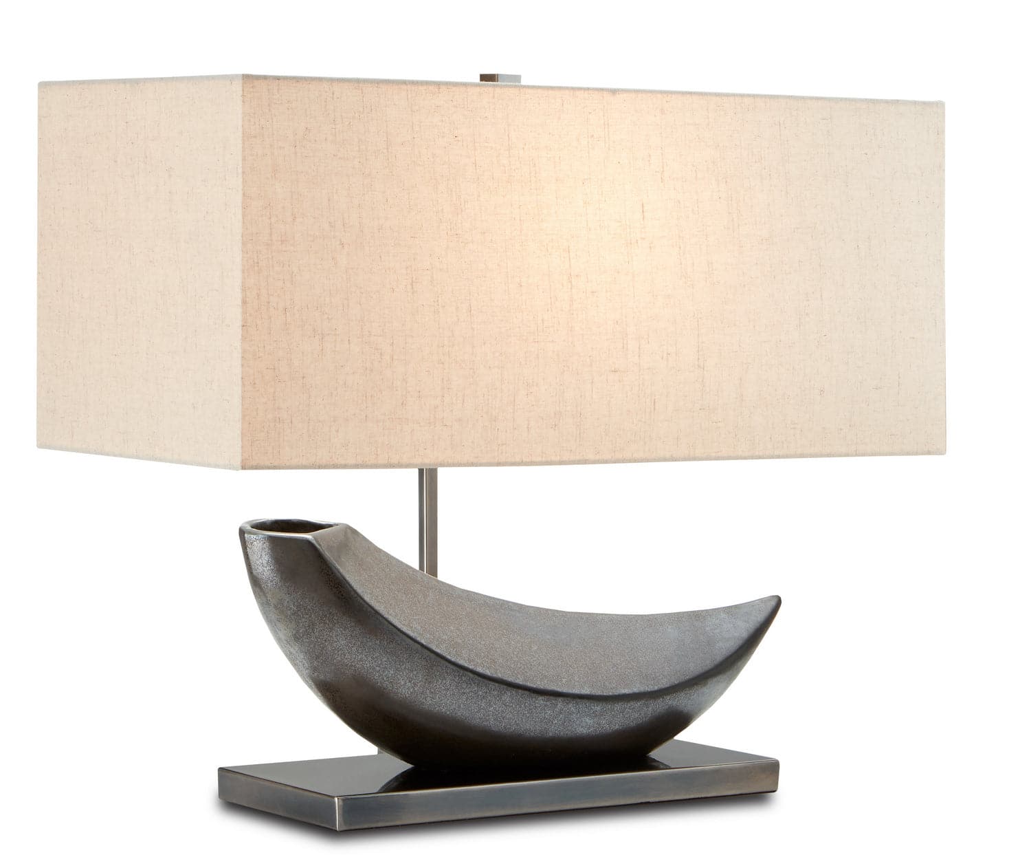 One Light Table Lamp from the Roman collection in Antique Nickel finish