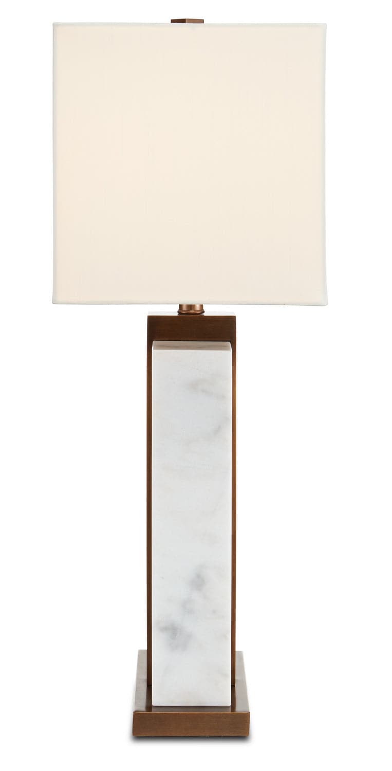 One Light Table Lamp from the Catriona collection in Natural/Antique Brass finish