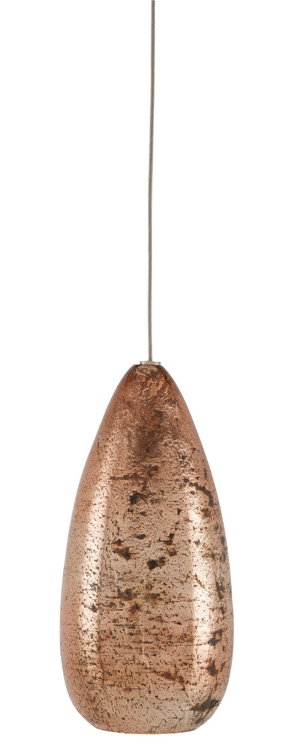 One Light Pendant from the Rame collection in Copper/Silver/Painted Silver finish