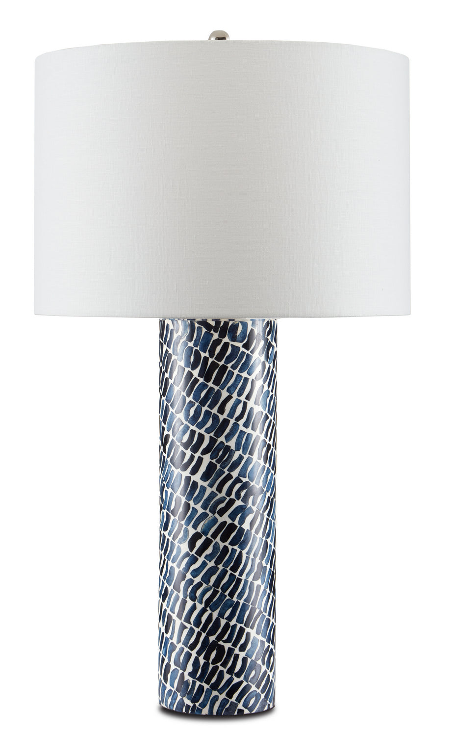 One Light Table Lamp from the Indigo collection in Blue/White finish