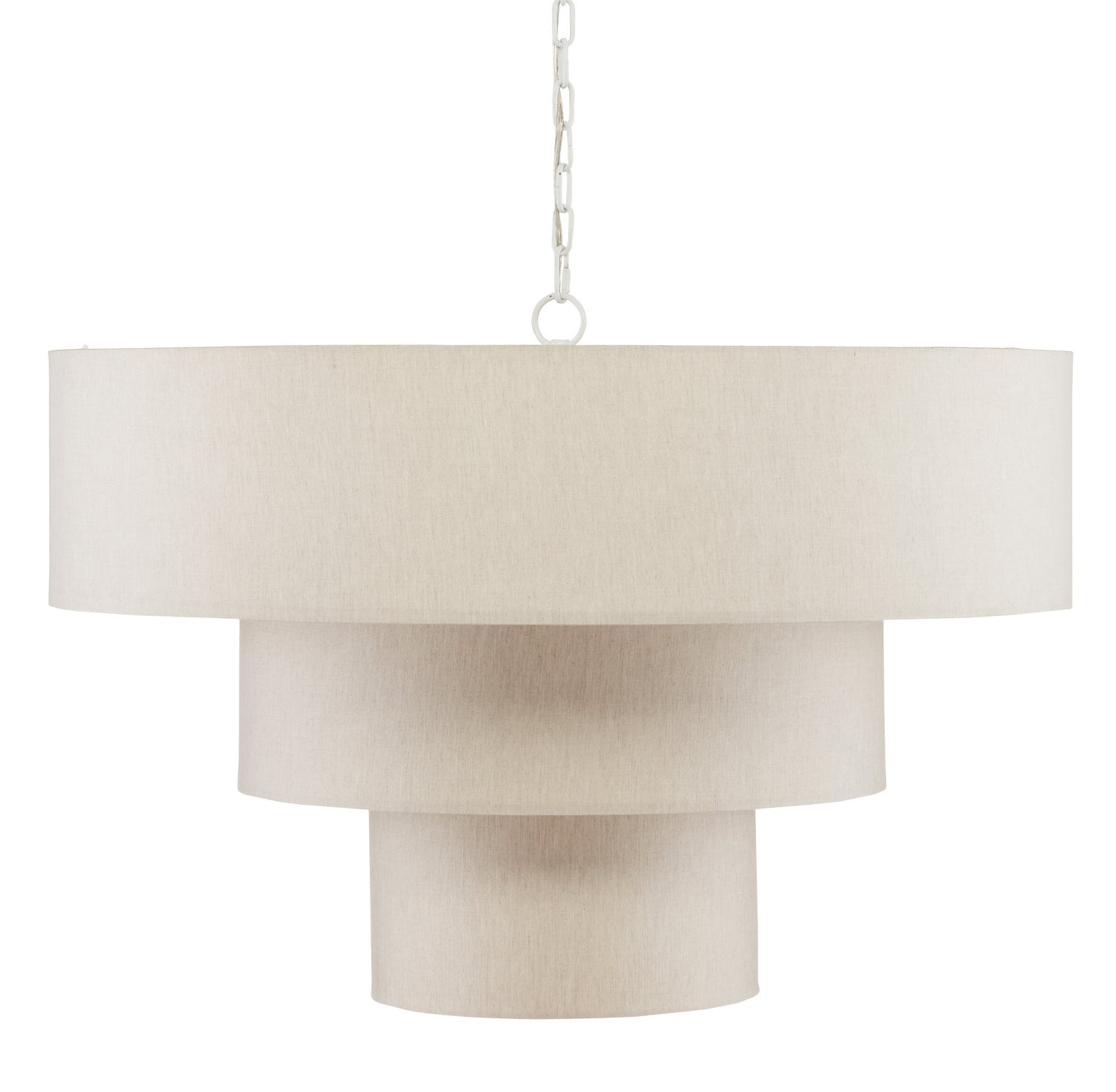Nine Light Chandelier from the Livello collection in White/Linen finish