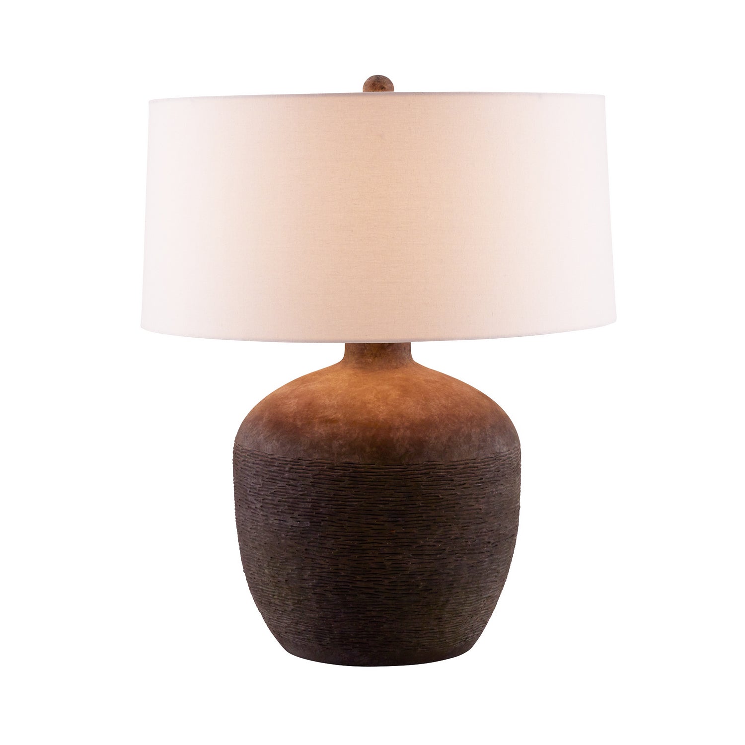 One Light Table Lamp from the Navi collection in Rhino finish