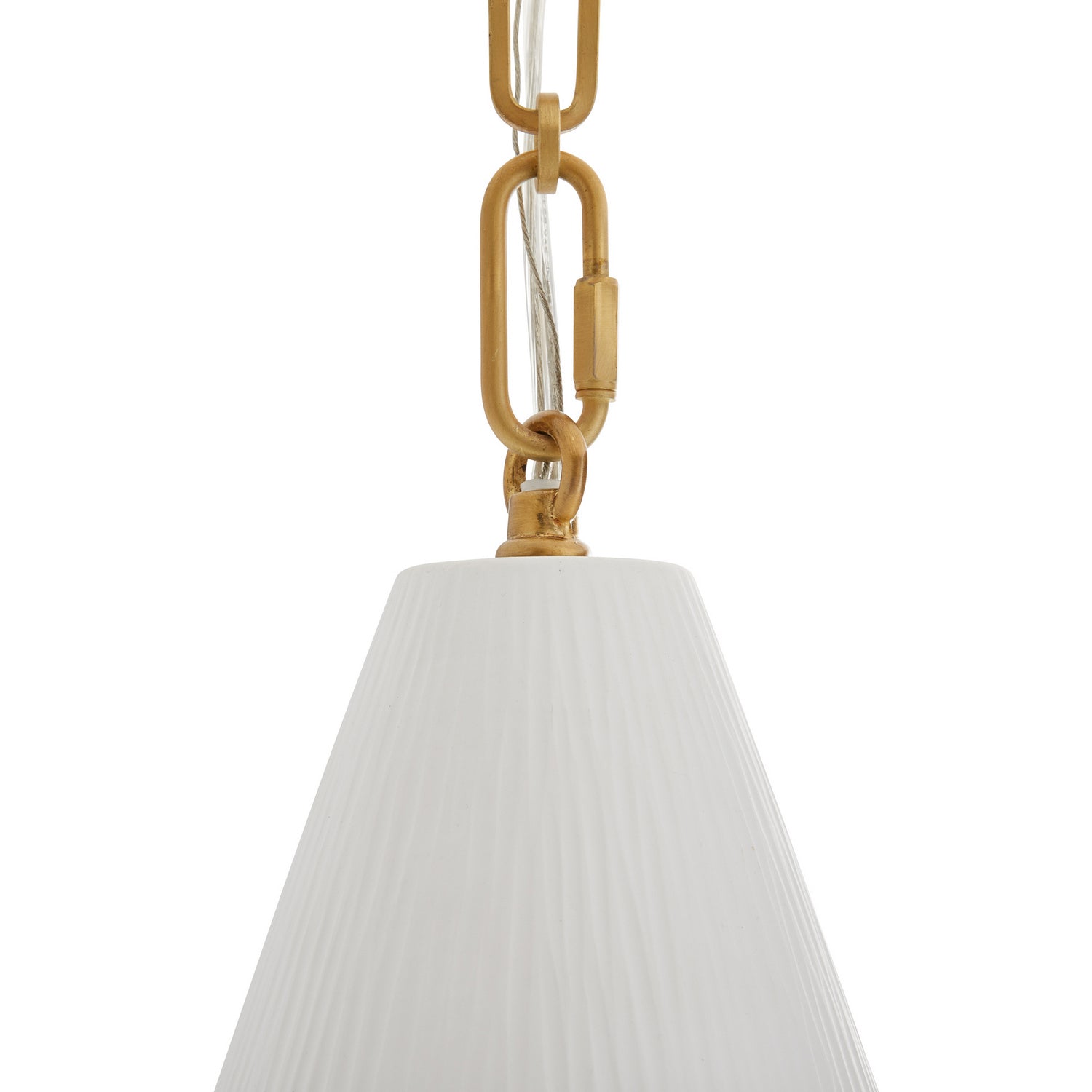 One Light Pendant from the Oakland collection in Matte Bone finish