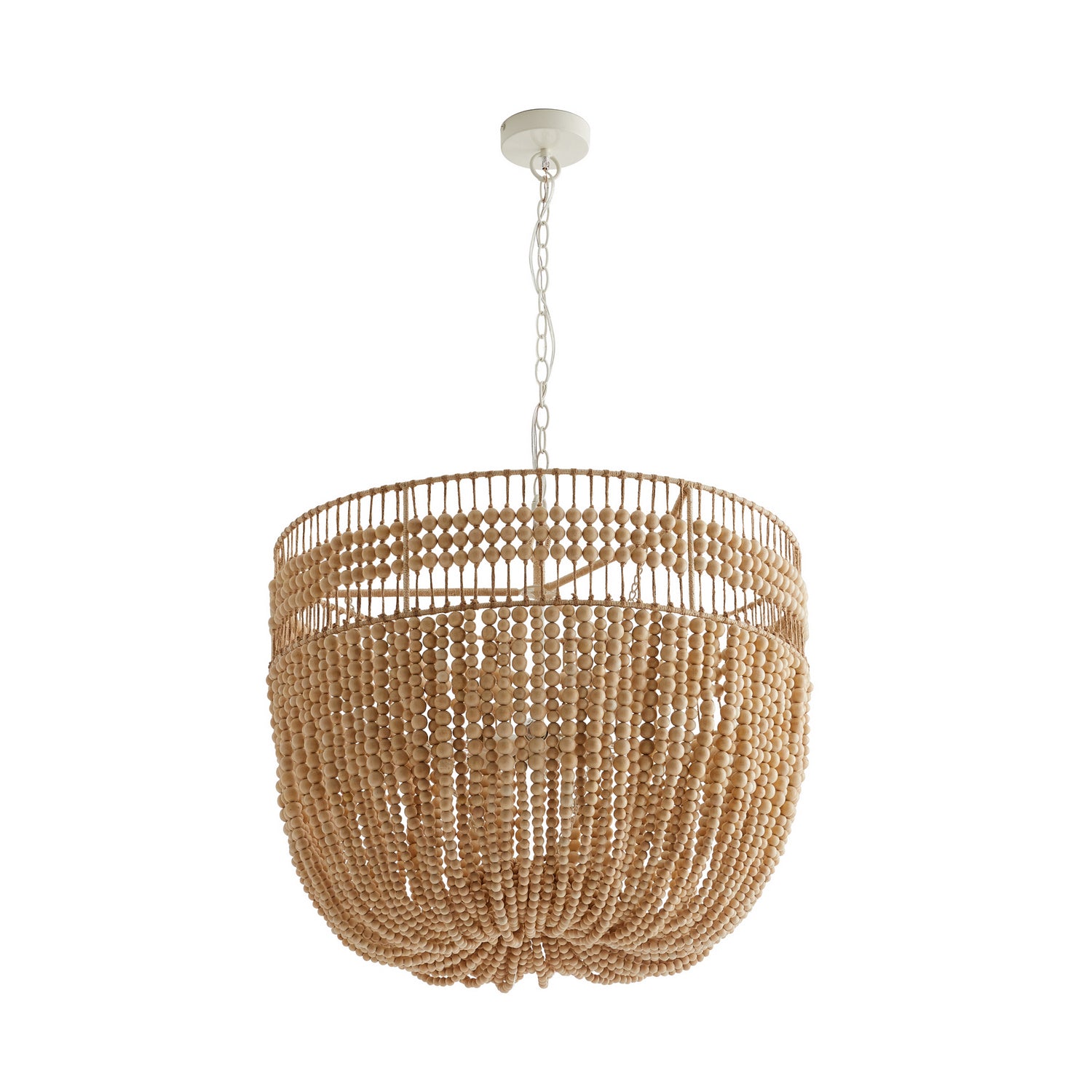 Six Light Chandelier from the Nina collection in Natural finish
