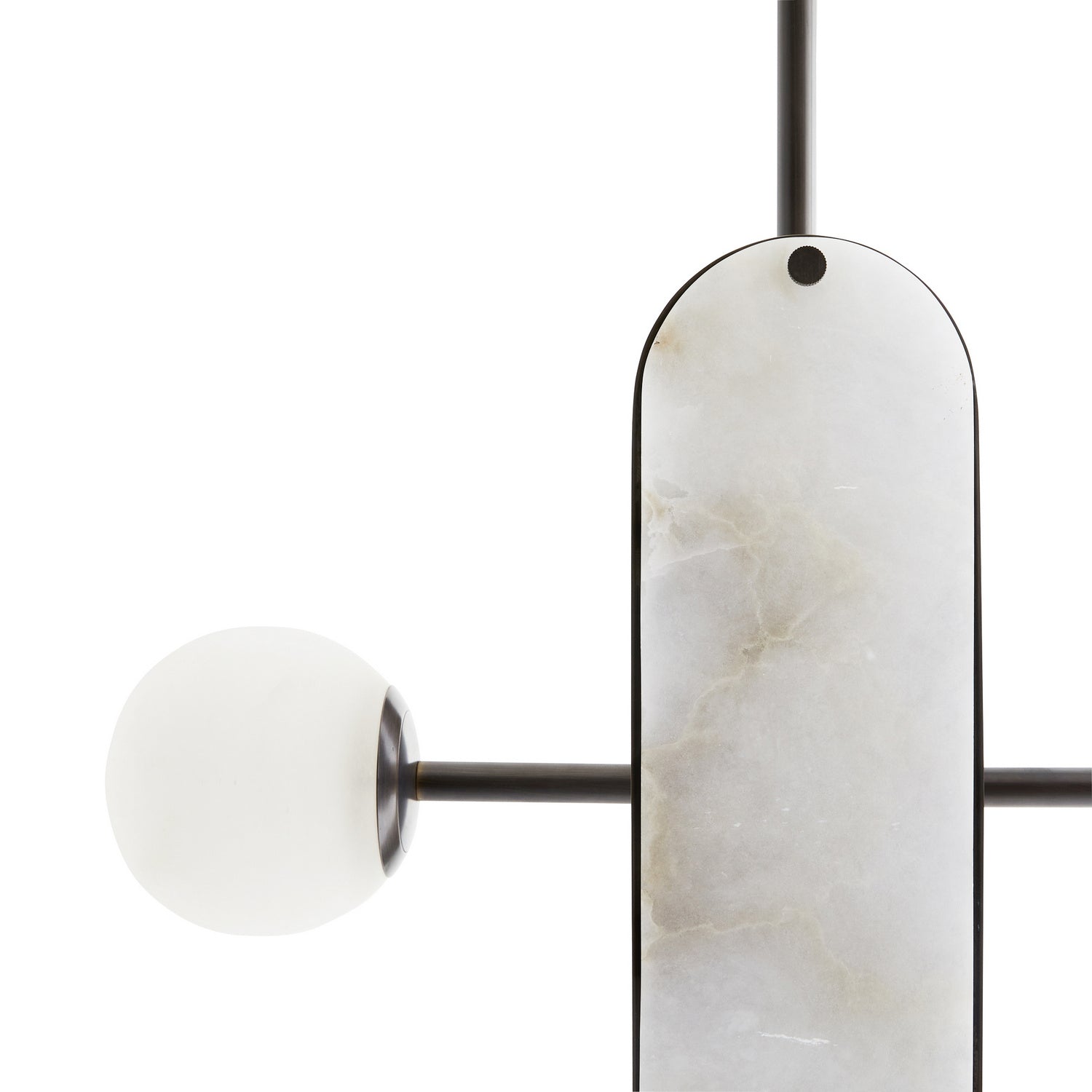 LED Pendant from the Maradona collection in White finish
