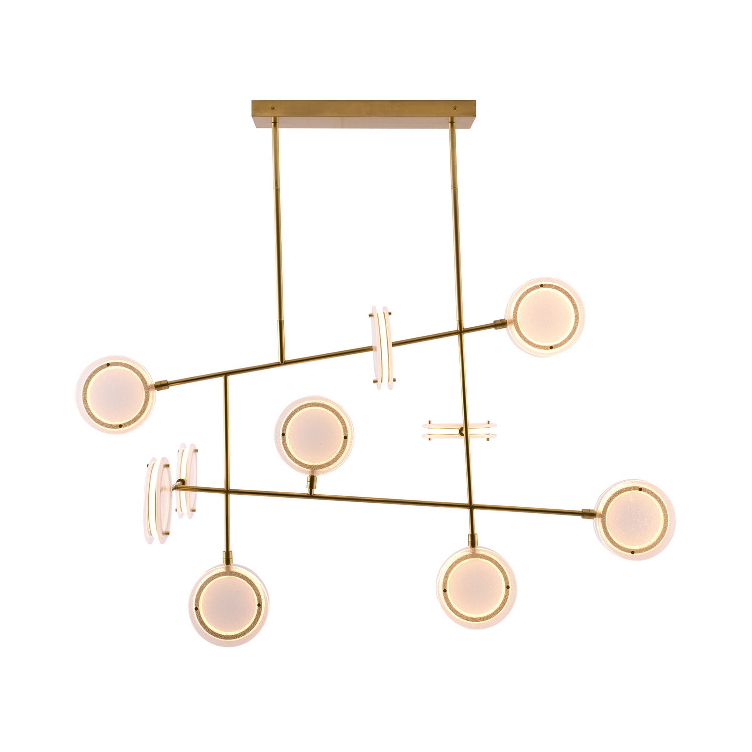 LED Pendant from the Meridian collection in Antique Brass finish