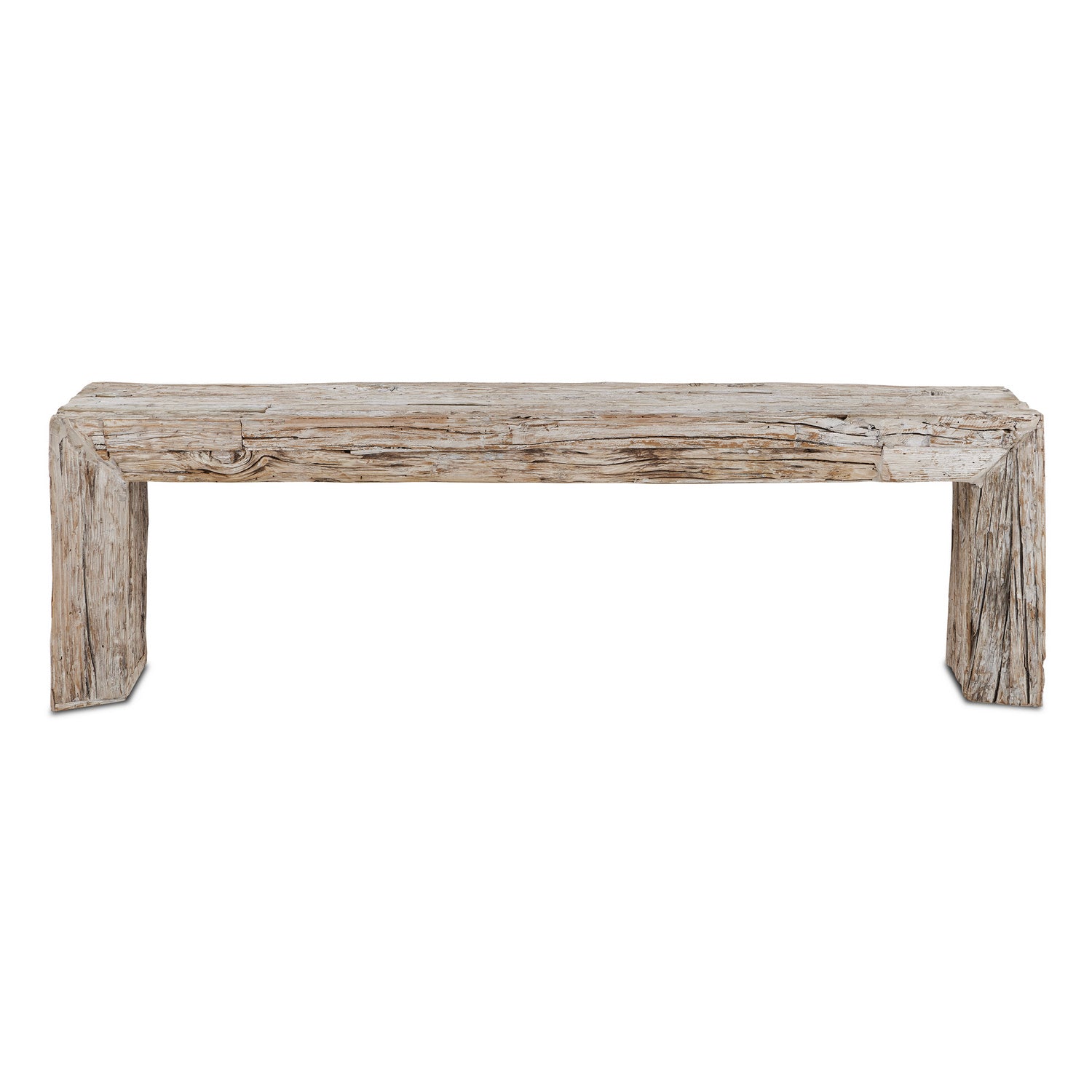 Bench from the Kanor collection in Whitewash finish