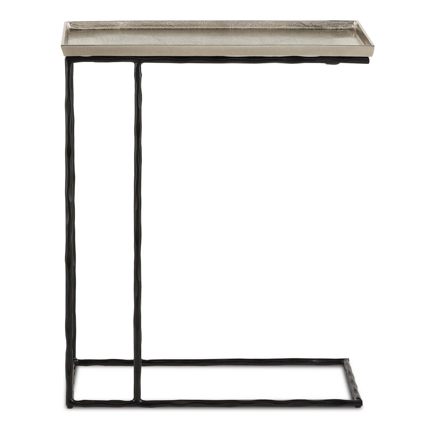 Table from the Boyles collection in Nickel/Black finish