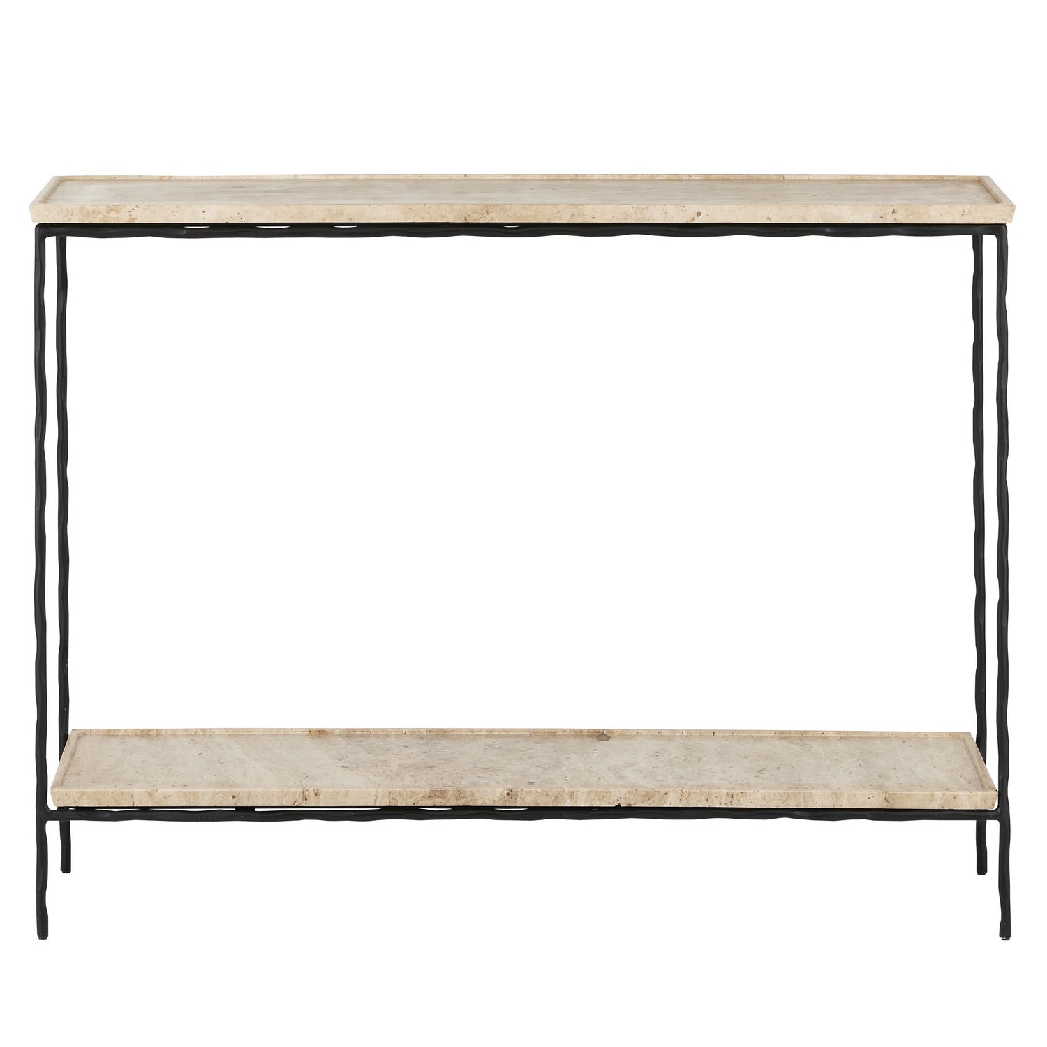 Console Table from the Boyles collection in Natural/Black finish