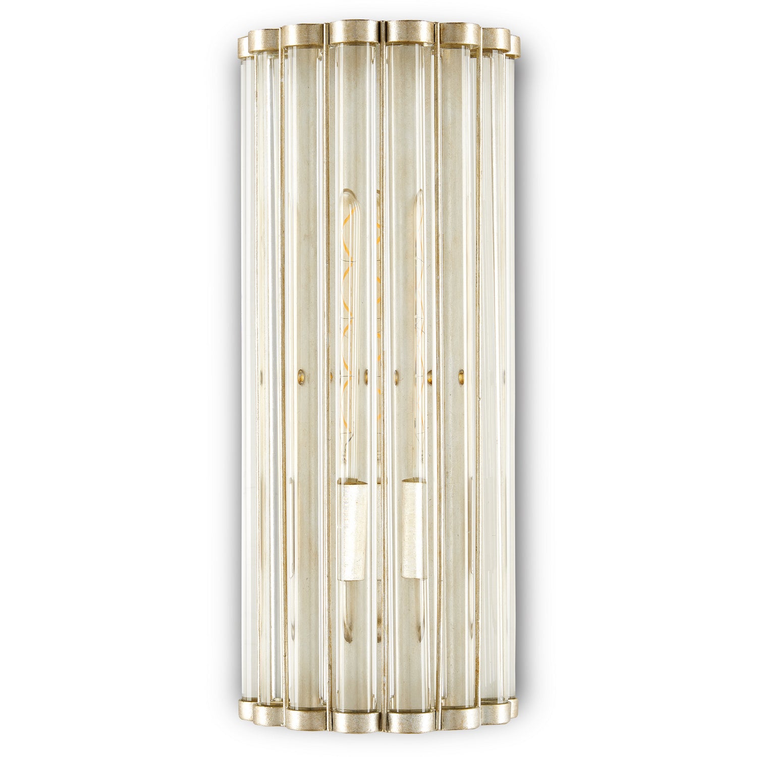 One Light Wall Sconce from the Bunny Williams collection in Contemporary Silver Leaf/Clear finish
