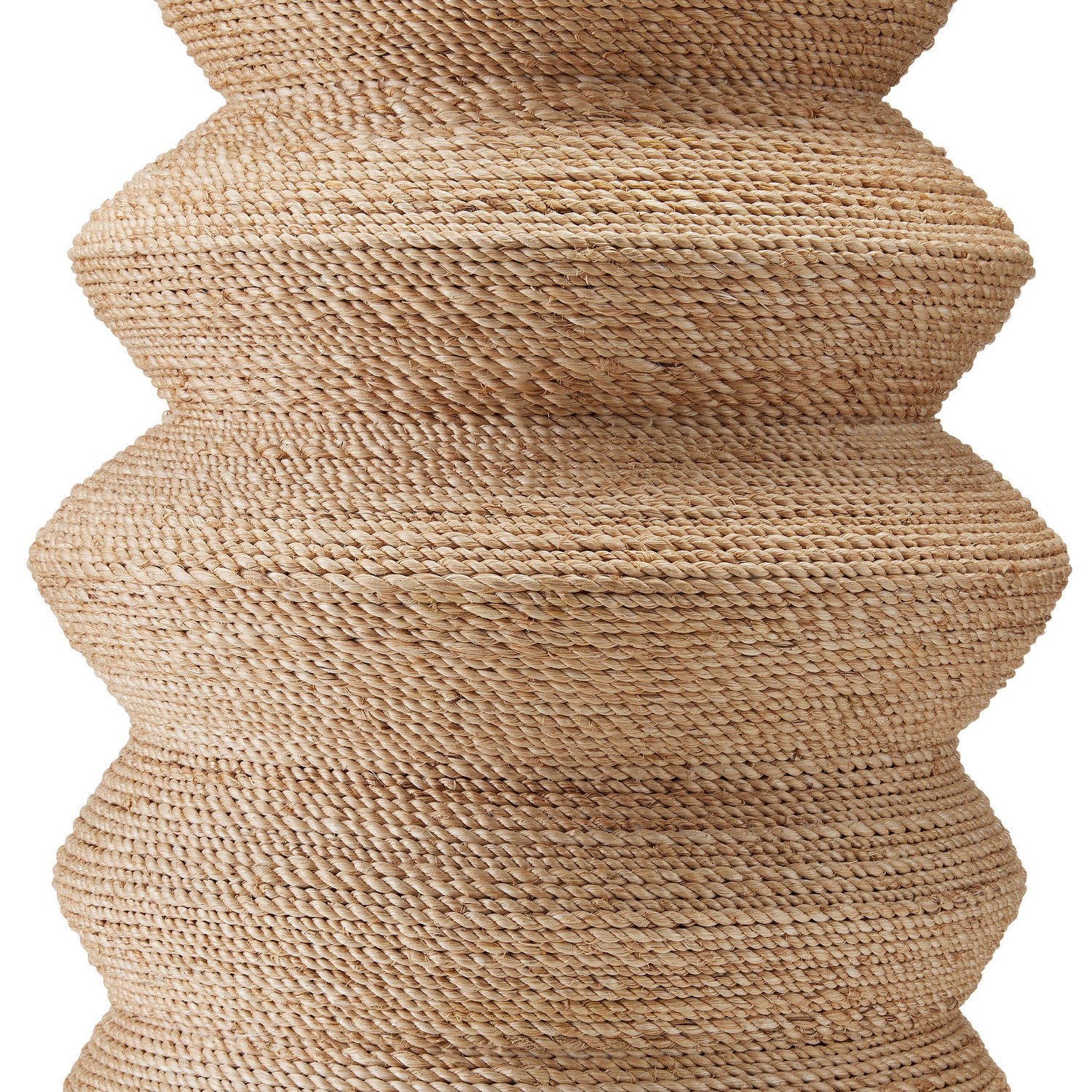One Light Table Lamp from the Kavala collection in Natural Abaca Rope/Satin Black finish