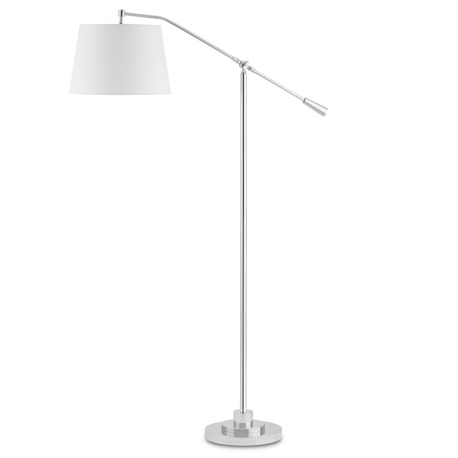 One Light Floor Lamp from the Maxstoke collection in Polished Nickel finish