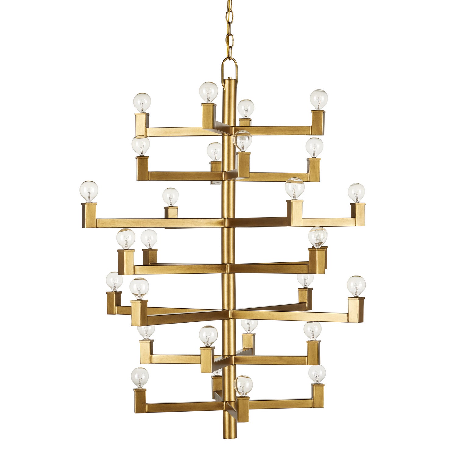 28 Light Chandelier from the Andre collection in Brass finish