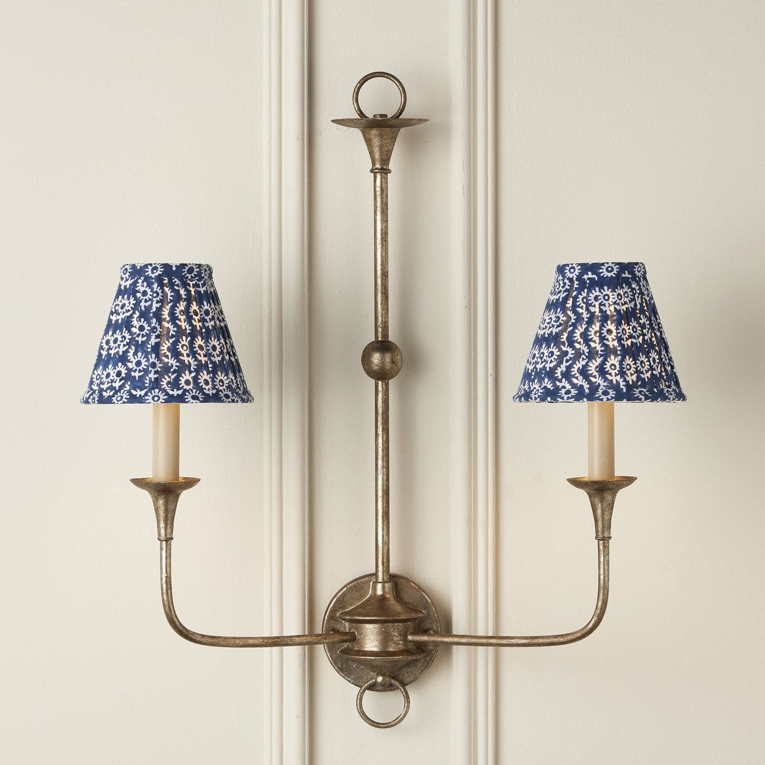 Chandelier Shade in Navy/White finish