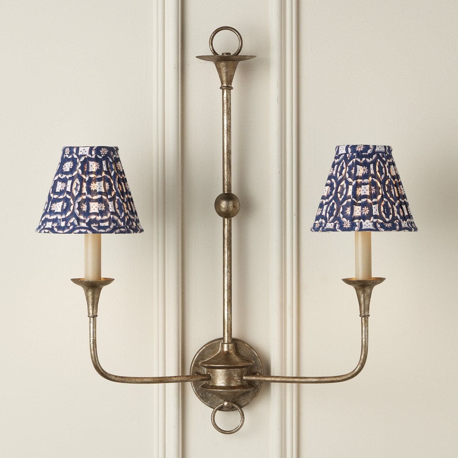 Chandelier Shade in Navy/White/Red finish