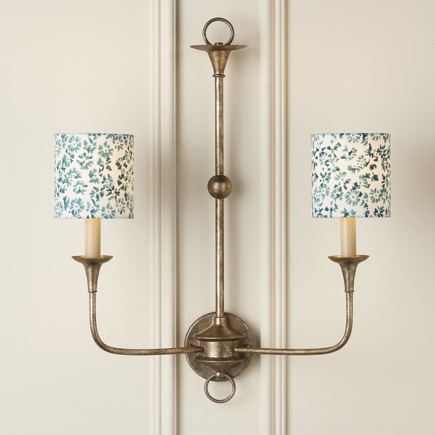 Chandelier Shade in Aqua/White finish