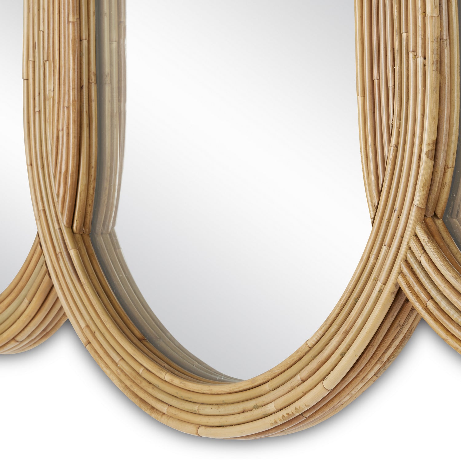 Mirror from the Triboa collection in Arurog/Khaki/Mirror finish